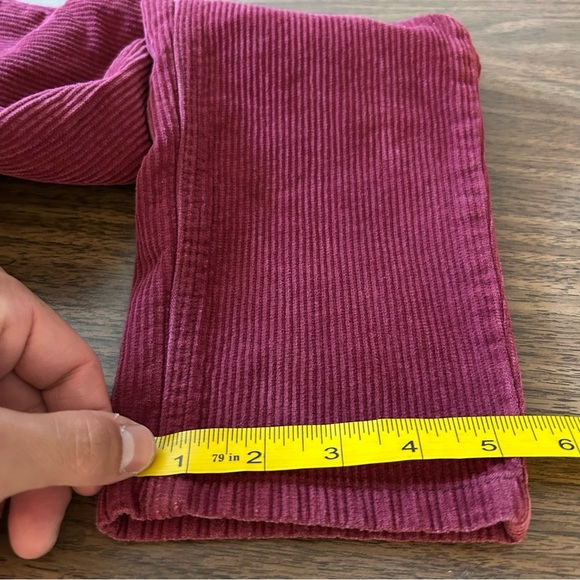 BDG Urban Outfitters Woman's High Rise Mom Red Wine Corduroy Pants Size 27 - Picture 11 of 11